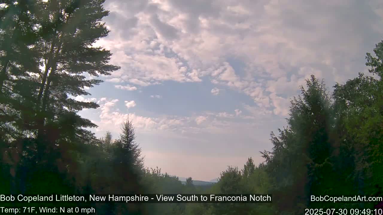 Franconia Sky Meteorology Live Cam - Littleton, New Hampshire, USA