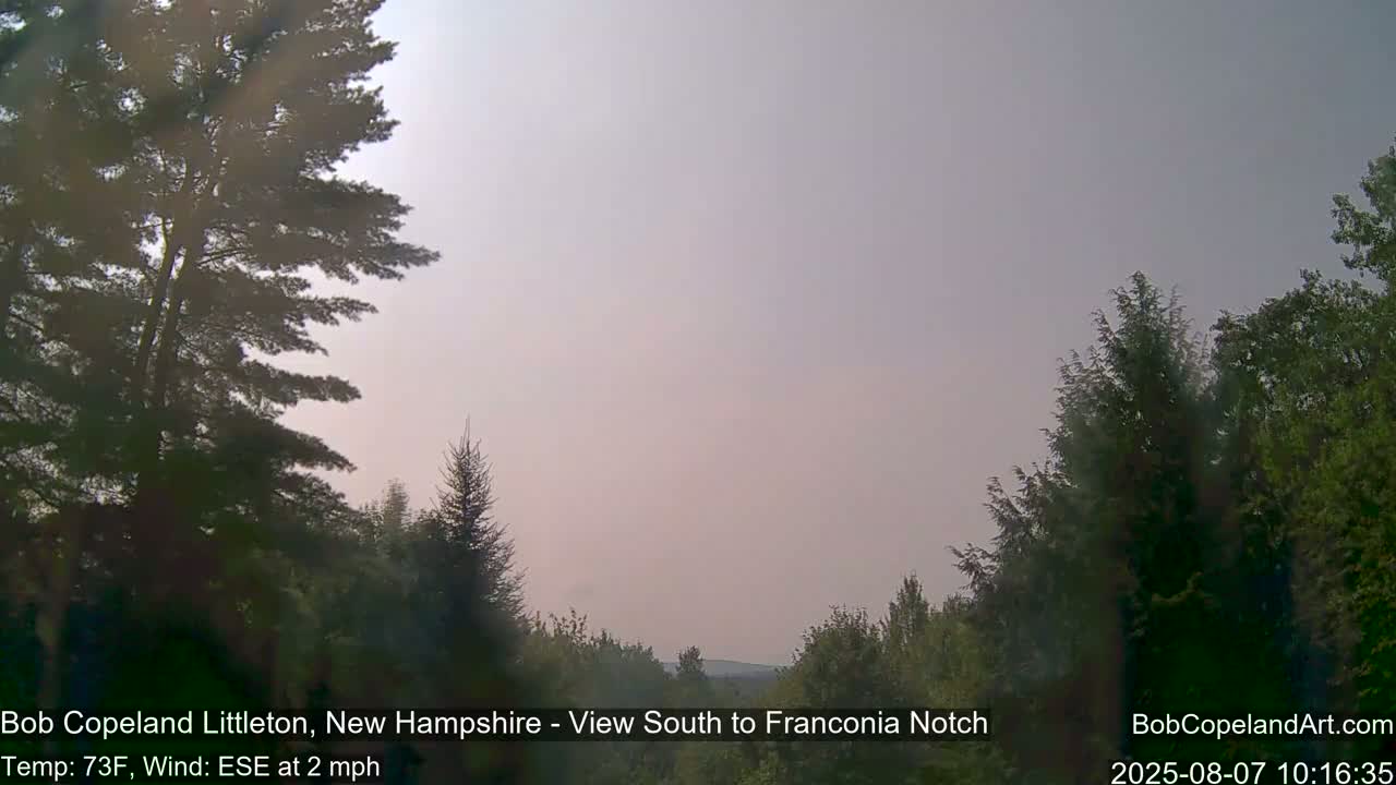 Franconia Sky Meteorology Live Cam - Littleton, New Hampshire, USA