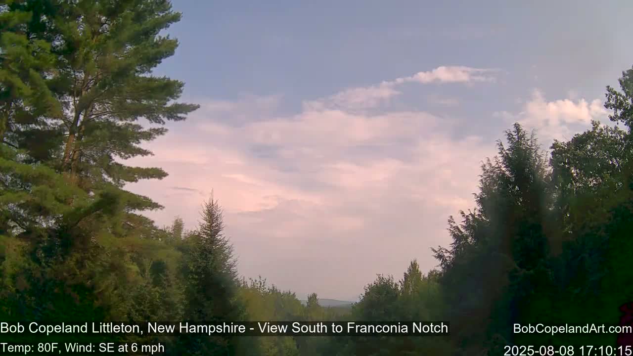 Franconia Sky Meteorology Live Cam - Littleton, New Hampshire, USA