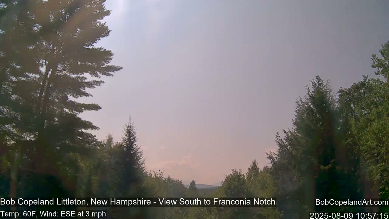 Franconia Sky Meteorology Live Cam - Littleton, New Hampshire, USA