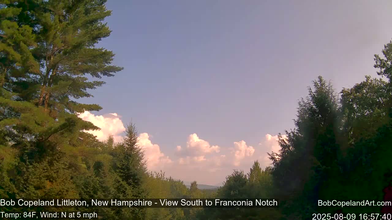 Franconia Sky Meteorology Live Cam - Littleton, New Hampshire, USA