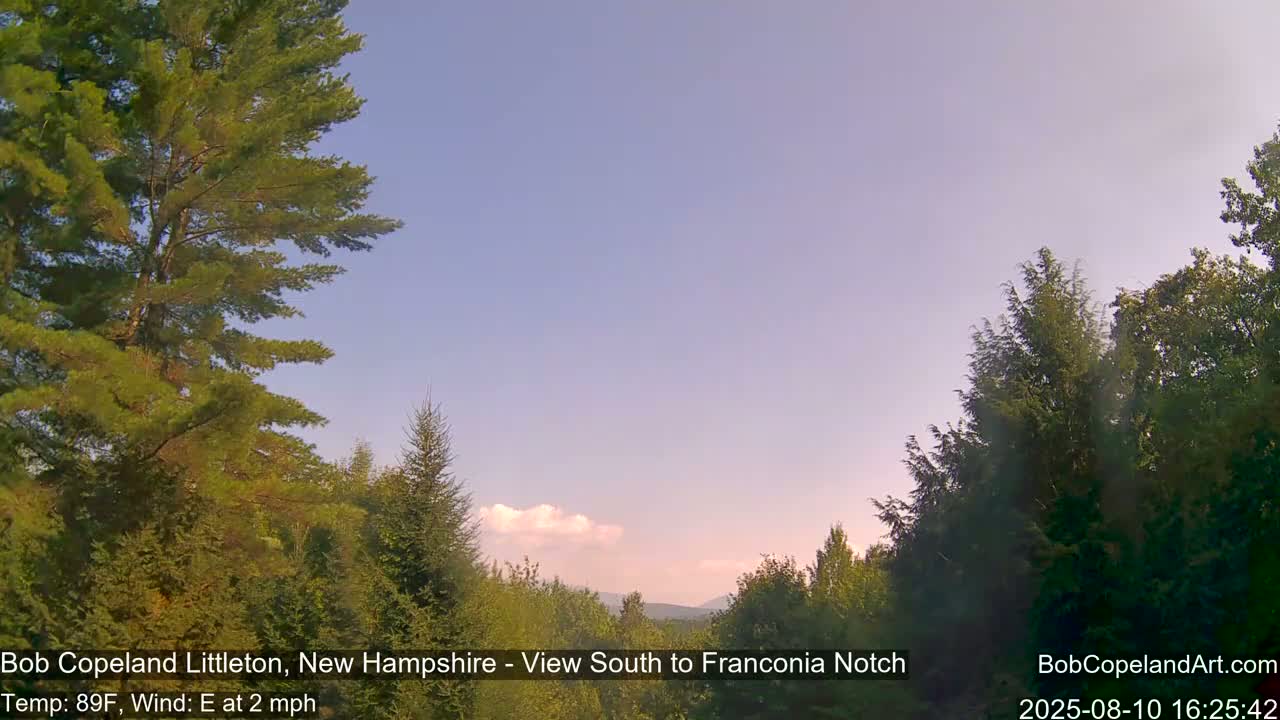 Franconia Sky Meteorology Live Cam - Littleton, New Hampshire, USA