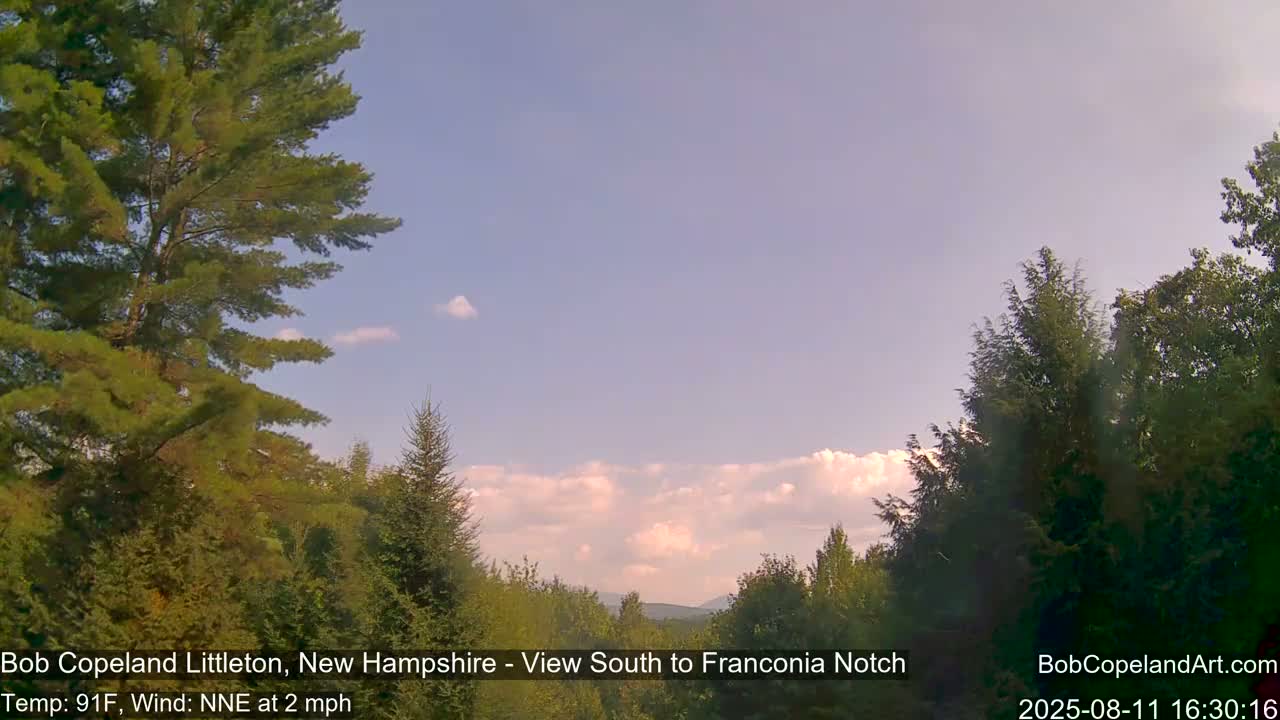 Franconia Sky Meteorology Live Cam - Littleton, New Hampshire, USA