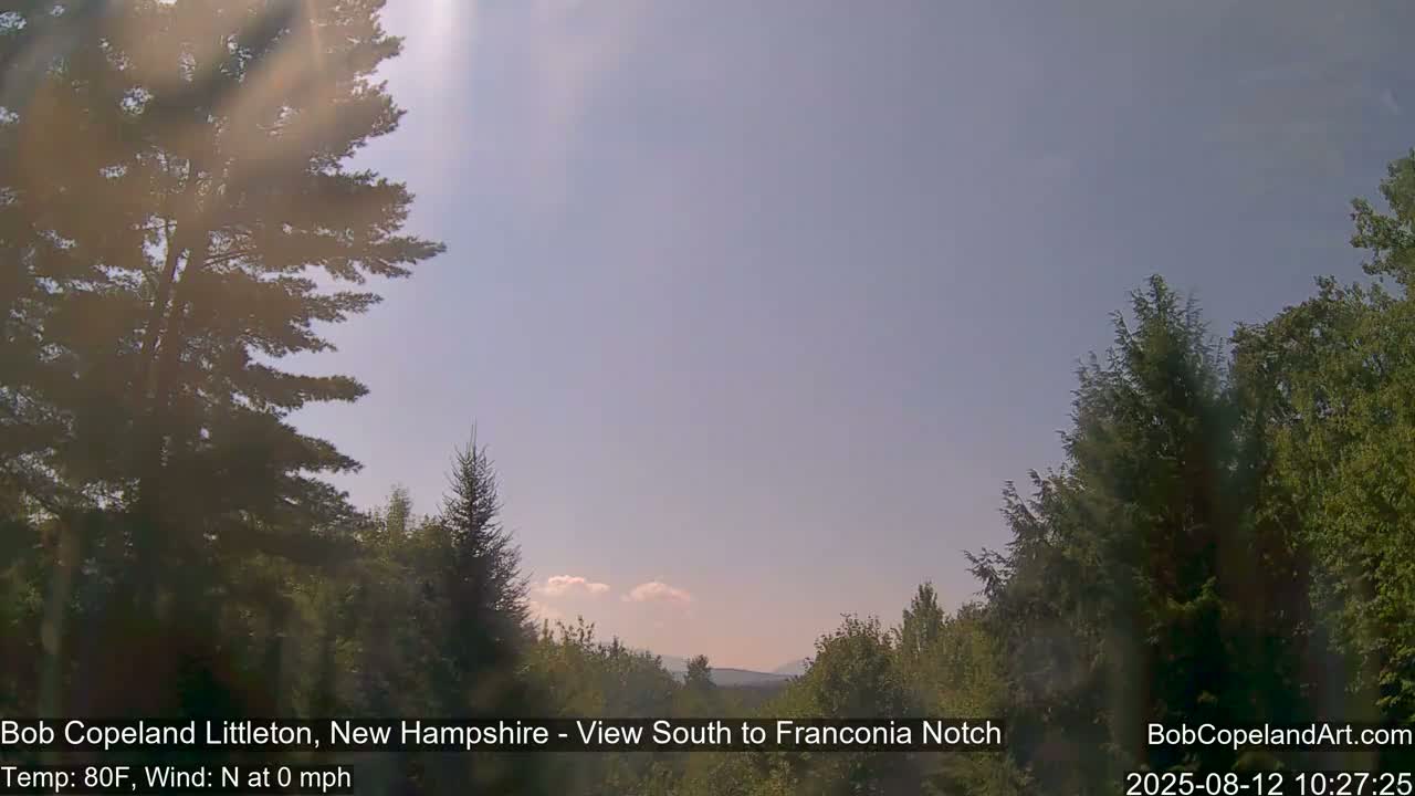 Franconia Sky Meteorology Live Cam - Littleton, New Hampshire, USA