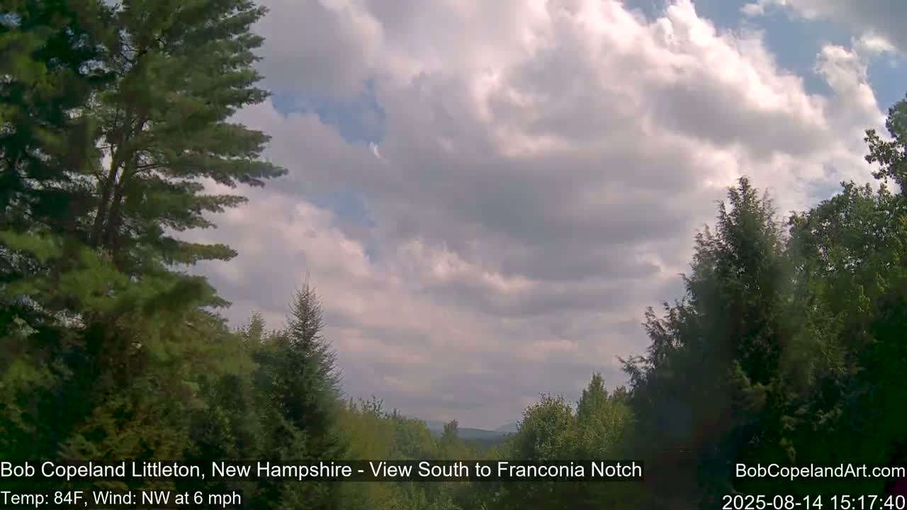 Franconia Sky Meteorology Live Cam - Littleton, New Hampshire, USA