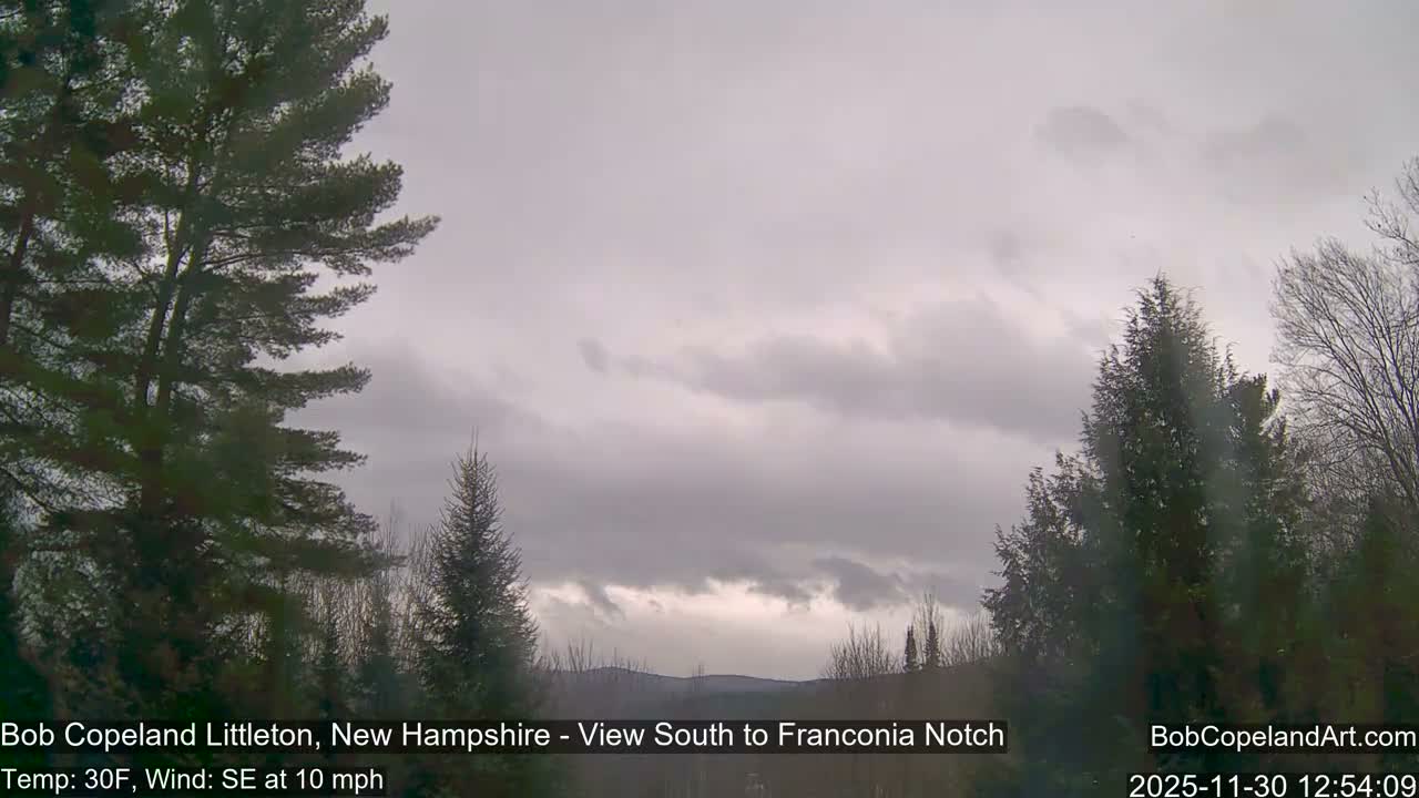 Franconia Sky Meteorology Live Cam - Littleton, New Hampshire, USA