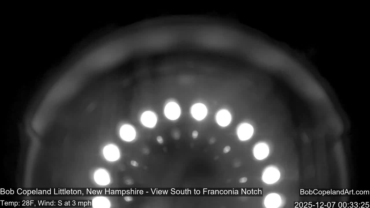 Franconia Sky Meteorology Live Cam - Littleton, New Hampshire, USA