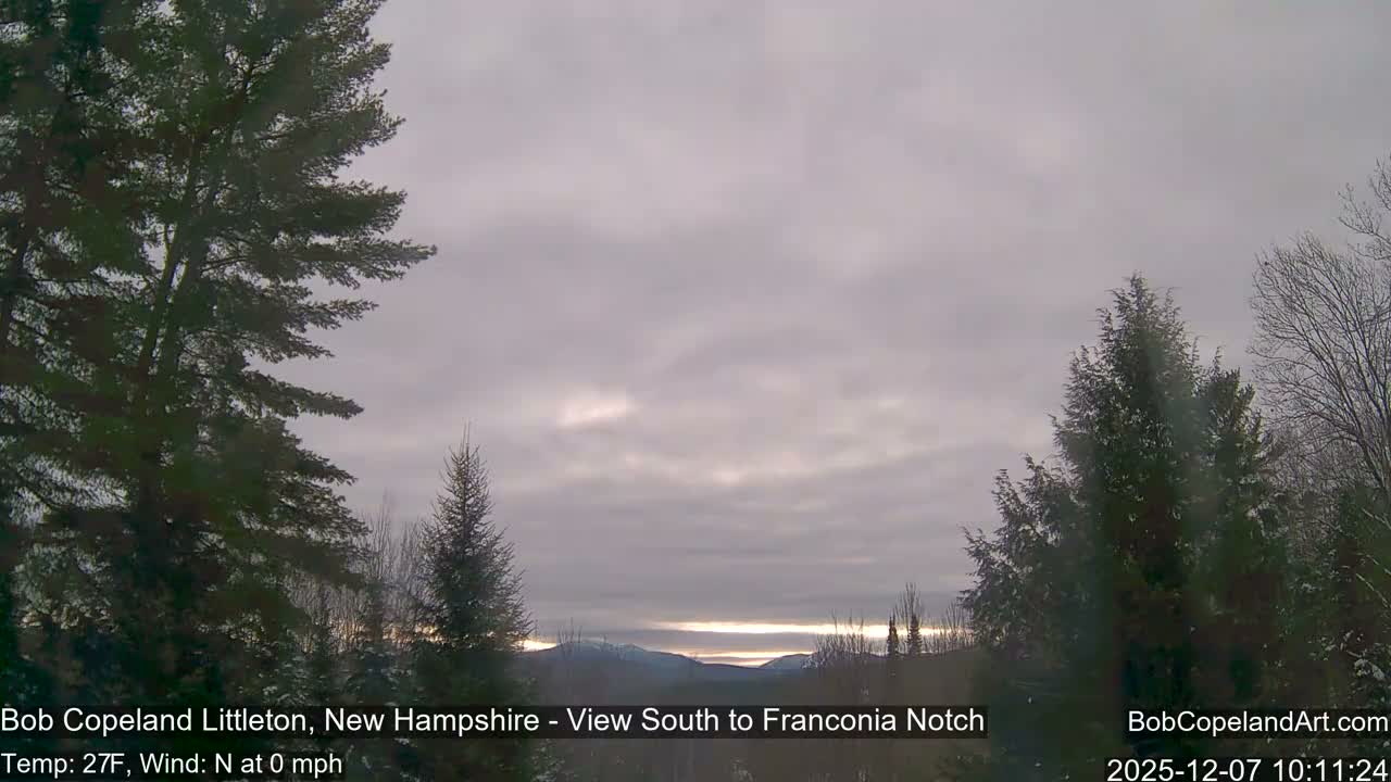Franconia Sky Meteorology Live Cam - Littleton, New Hampshire, USA