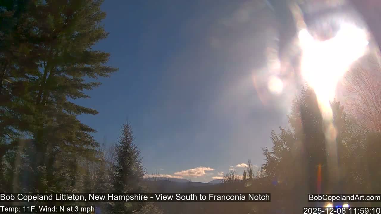 Franconia Sky Meteorology Live Cam - Littleton, New Hampshire, USA