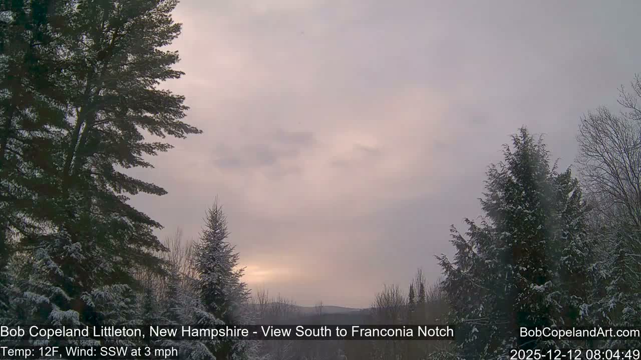 Franconia Sky Meteorology Live Cam - Littleton, New Hampshire, USA