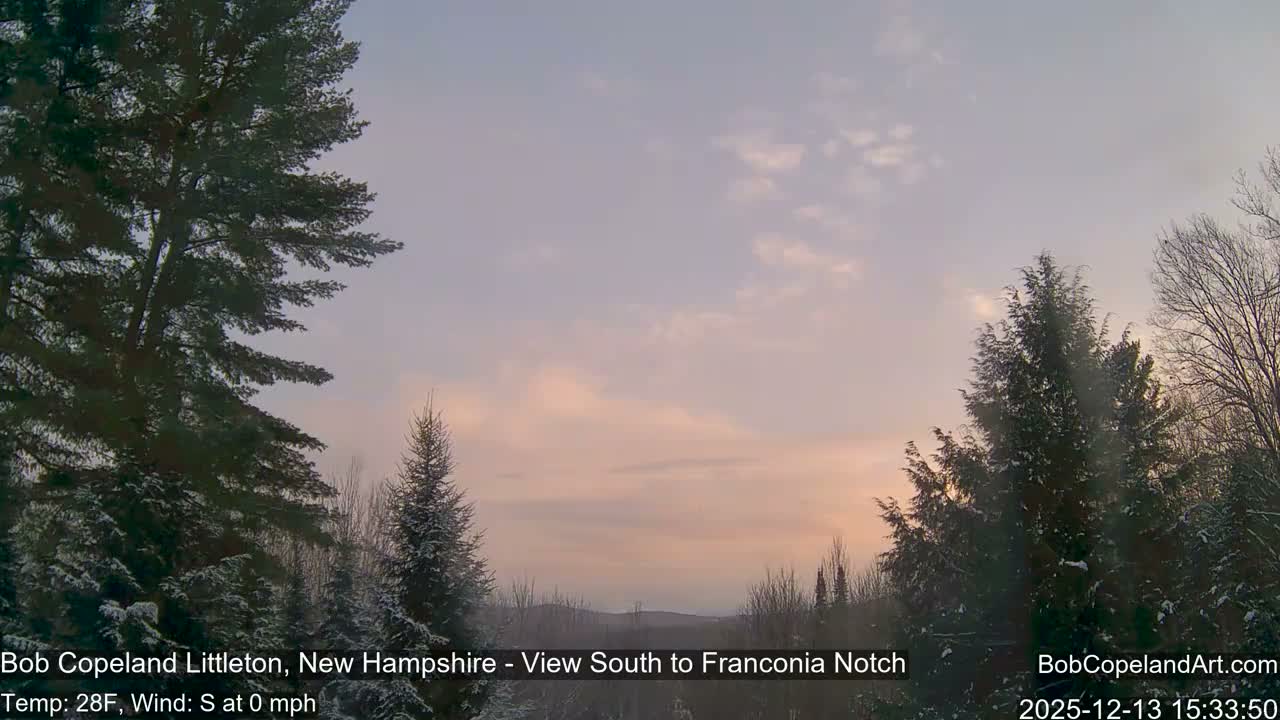 Franconia Sky Meteorology Live Cam - Littleton, New Hampshire, USA