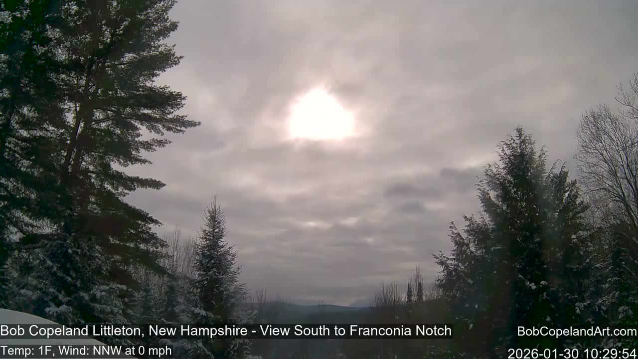 Franconia Sky Meteorology Live Cam - Littleton, New Hampshire, USA