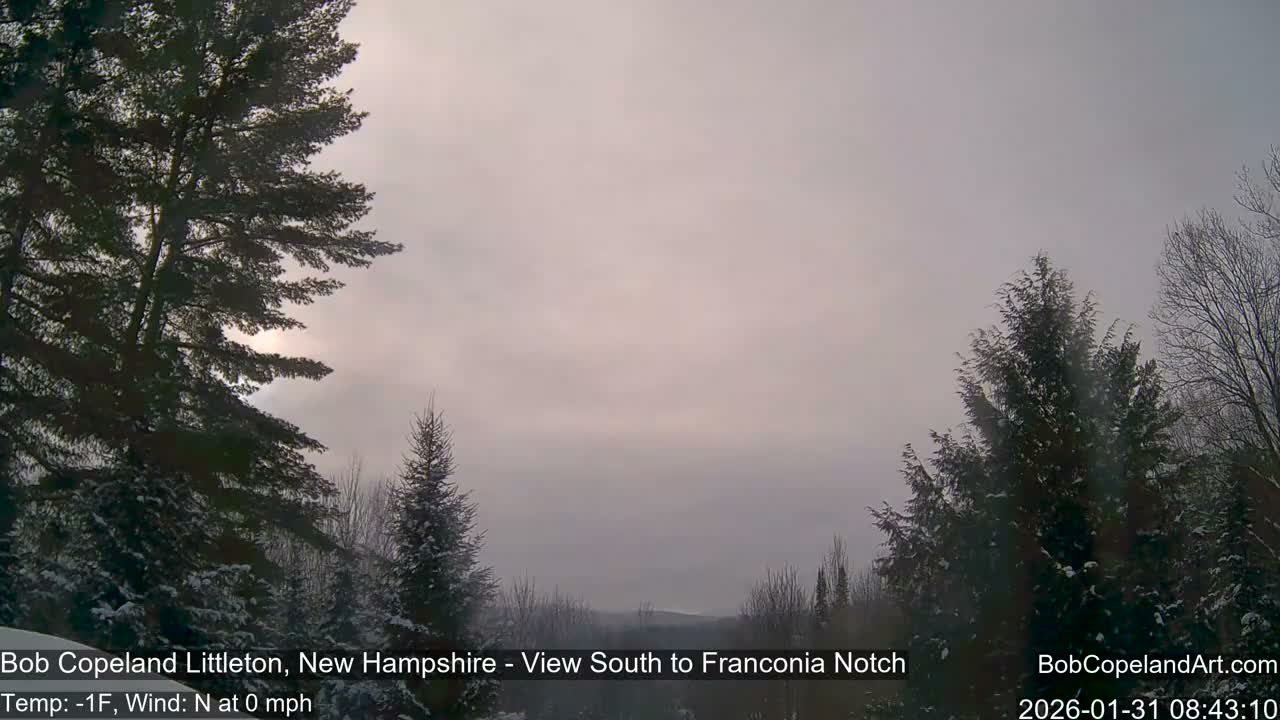 Franconia Sky Meteorology Live Cam - Littleton, New Hampshire, USA