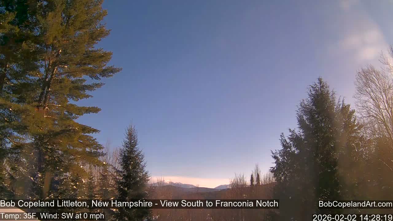 Franconia Sky Meteorology Live Cam - Littleton, New Hampshire, USA