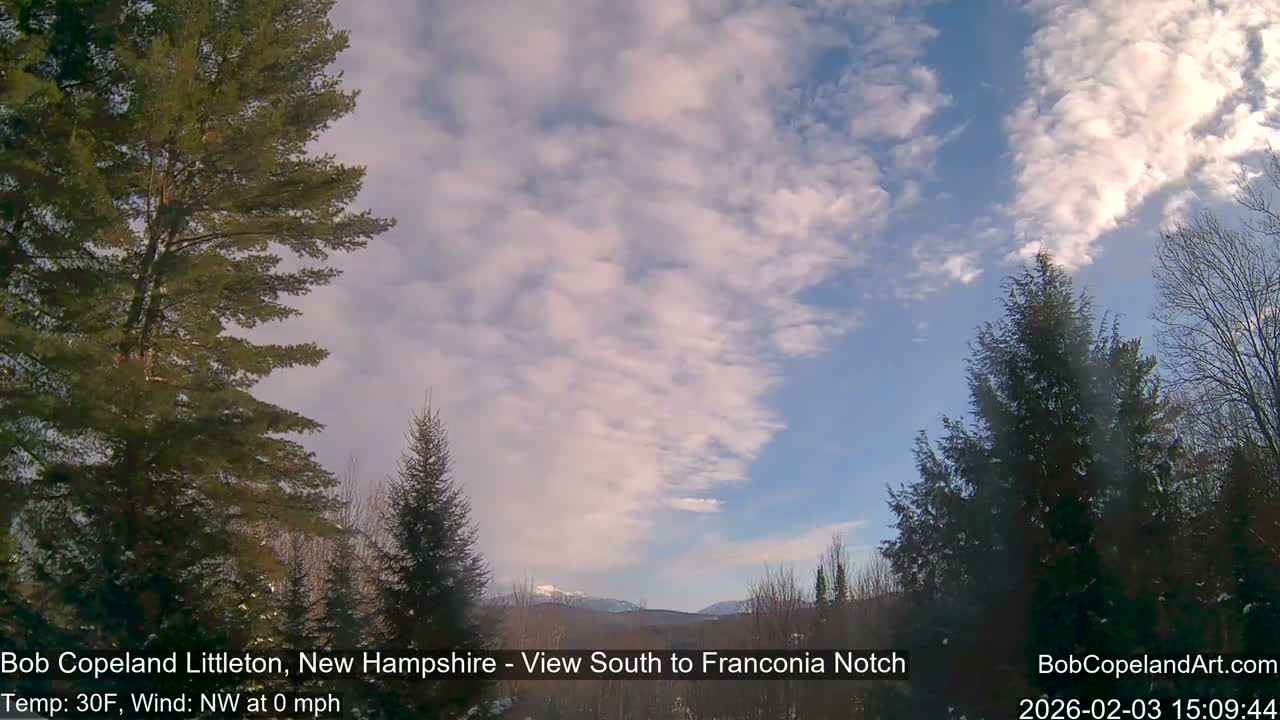 Franconia Sky Meteorology Live Cam - Littleton, New Hampshire, USA