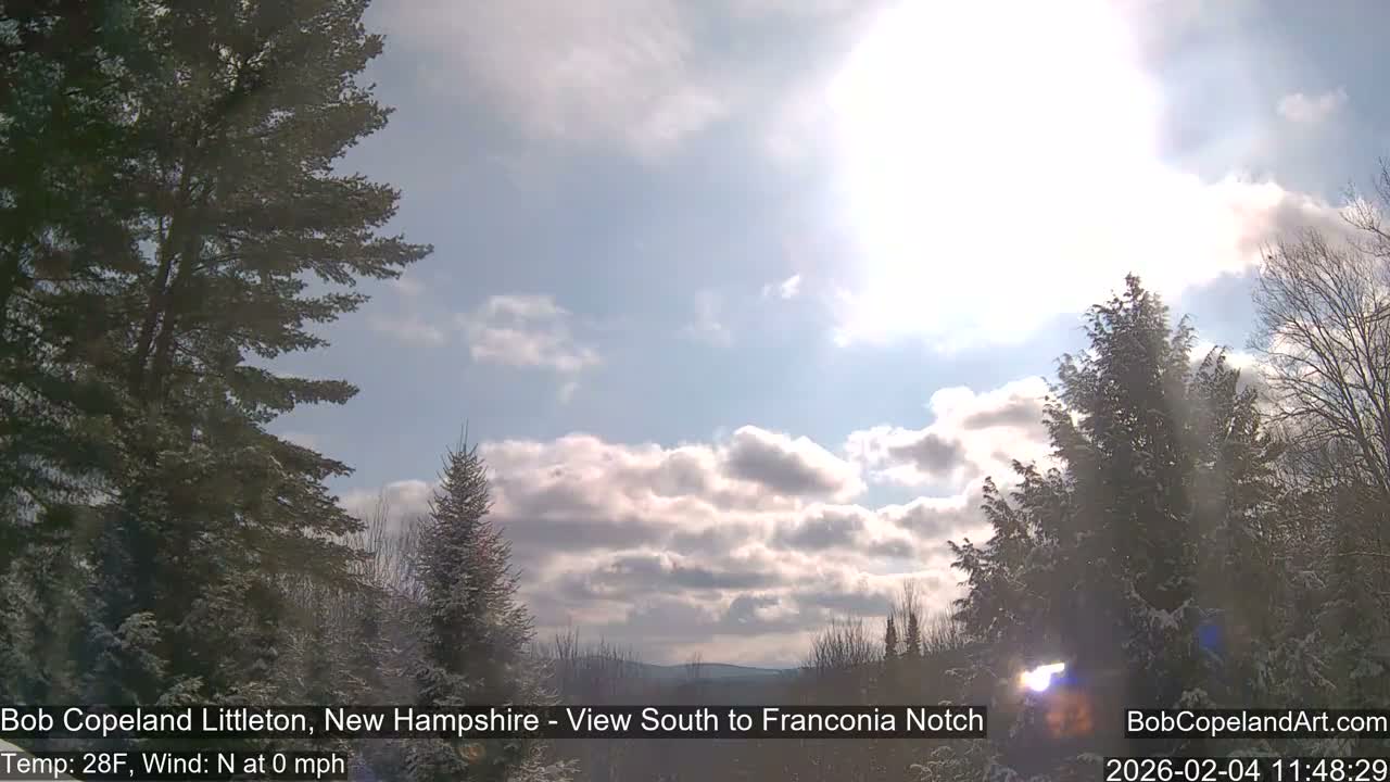 Franconia Sky Meteorology Live Cam - Littleton, New Hampshire, USA
