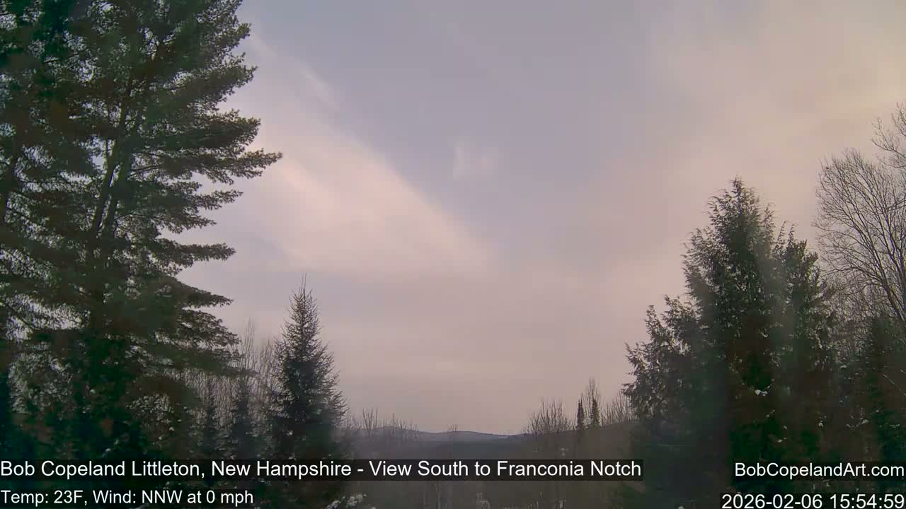 Franconia Sky Meteorology Live Cam - Littleton, New Hampshire, USA