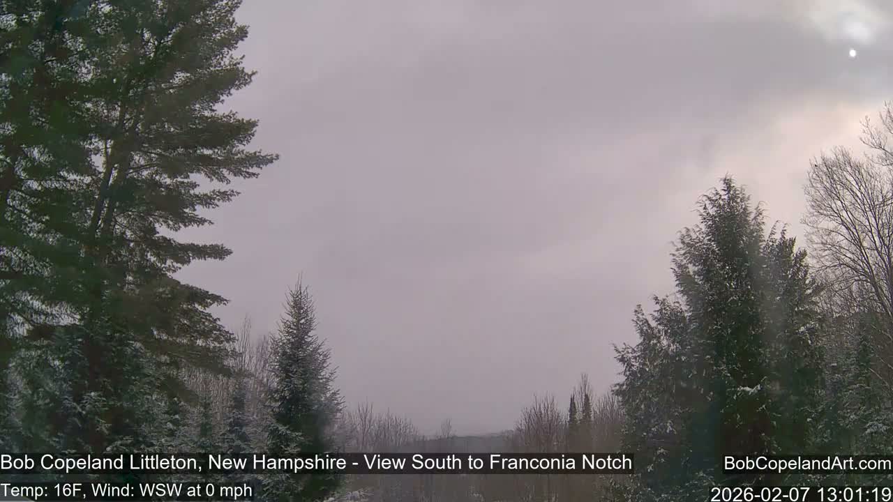 Franconia Sky Meteorology Live Cam - Littleton, New Hampshire, USA