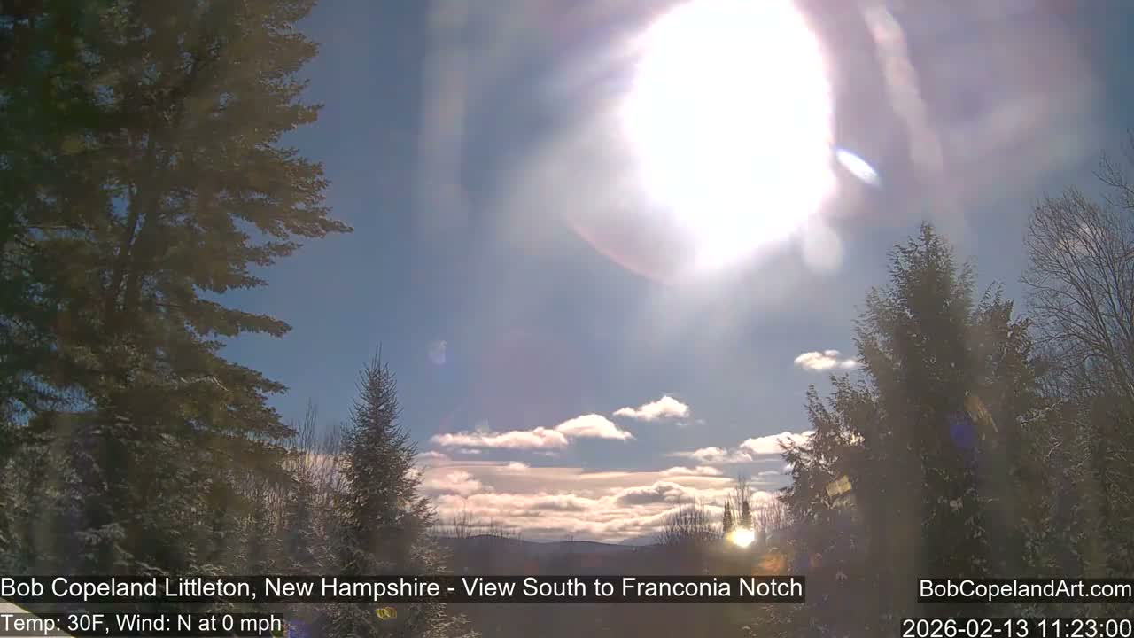 Franconia Sky Meteorology Live Cam - Littleton, New Hampshire, USA