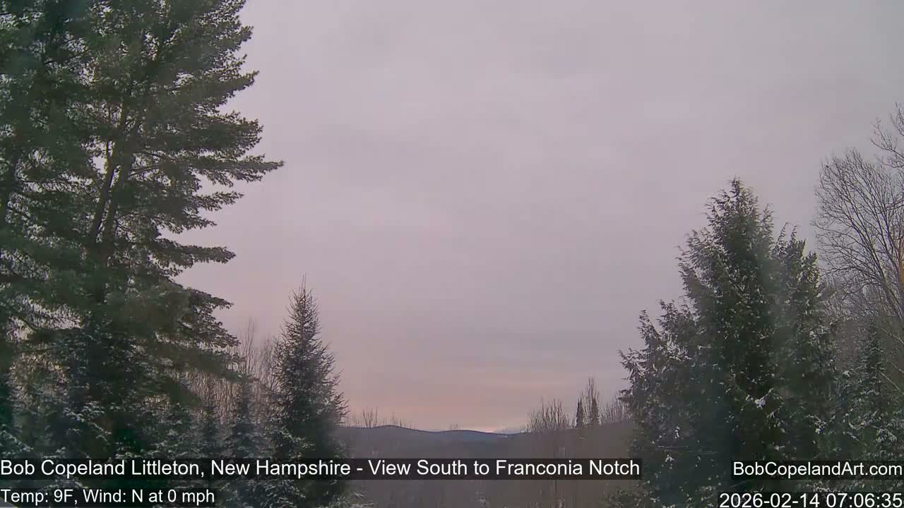 Franconia Sky Meteorology Live Cam - Littleton, New Hampshire, USA
