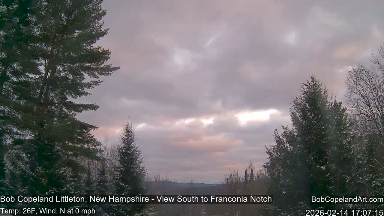 Franconia Sky Meteorology Live Cam - Littleton, New Hampshire, USA