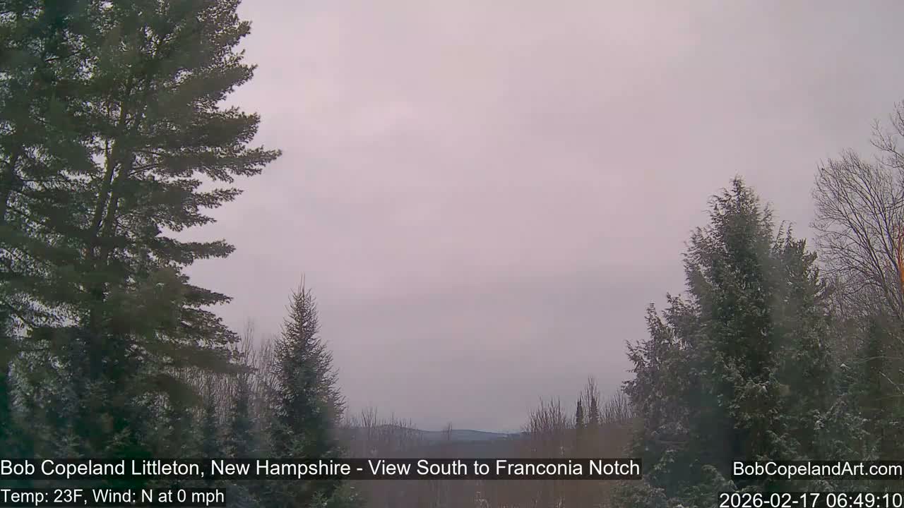 Franconia Sky Meteorology Live Cam - Littleton, New Hampshire, USA