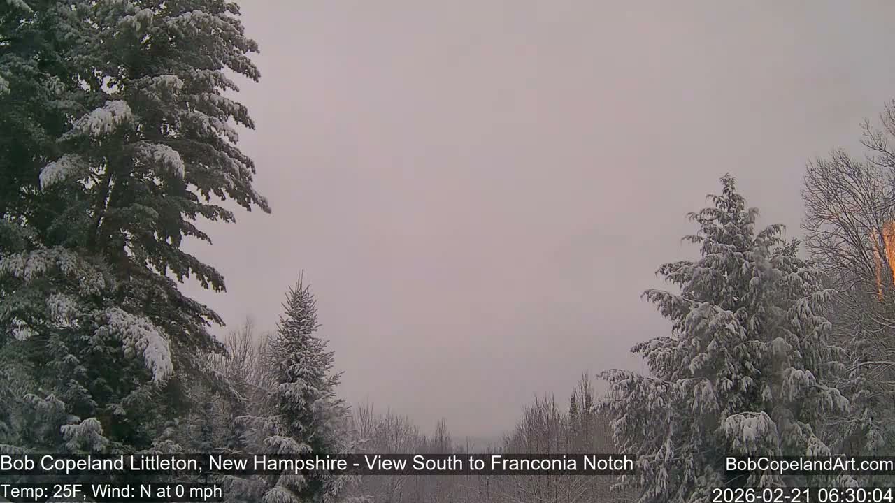 Franconia Sky Meteorology Live Cam - Littleton, New Hampshire, USA