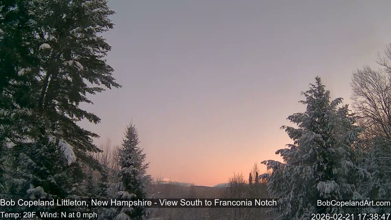 Franconia Sky Meteorology Live Cam - Littleton, New Hampshire, USA