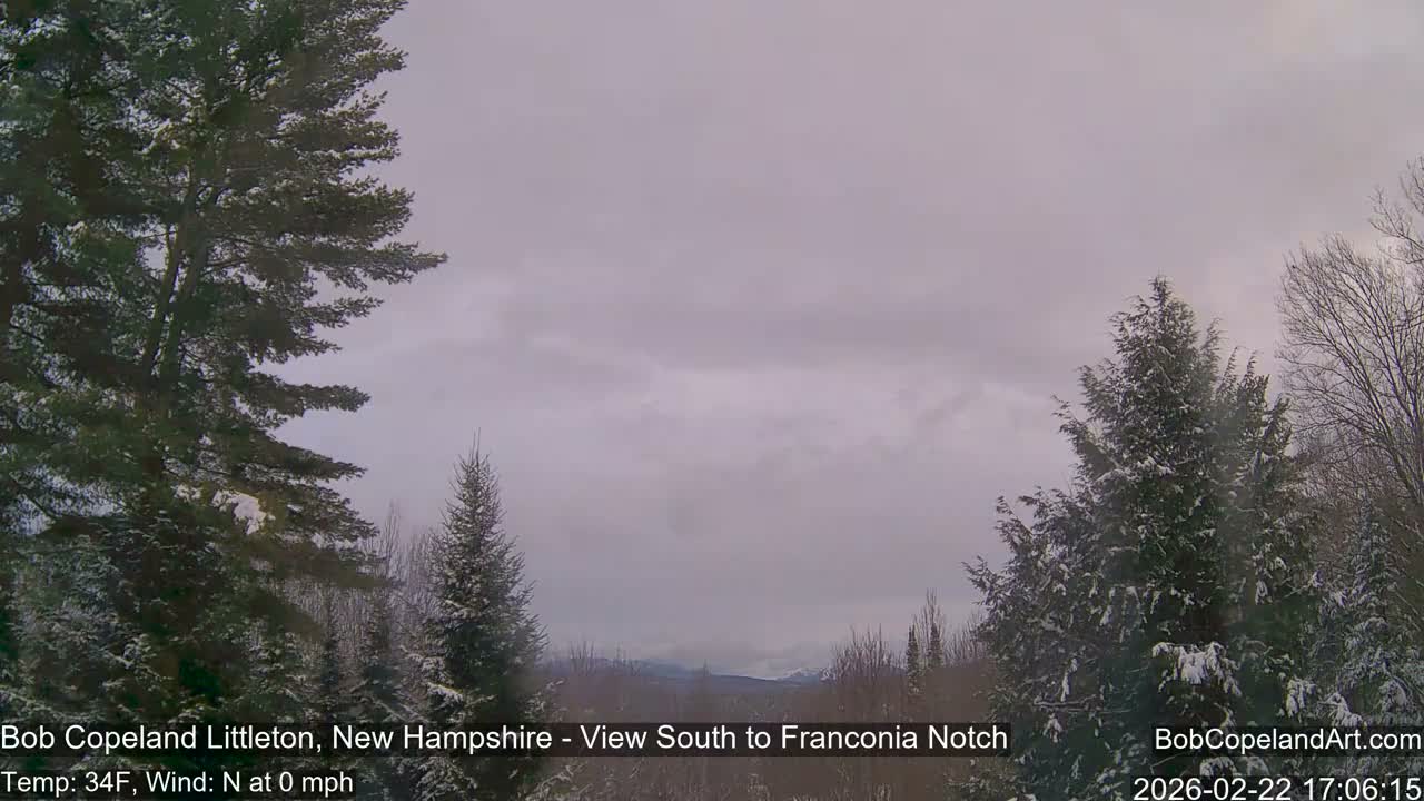 Franconia Sky Meteorology Live Cam - Littleton, New Hampshire, USA