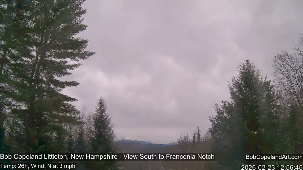 Franconia Sky Meteorology Live Cam - Littleton, New Hampshire, USA
