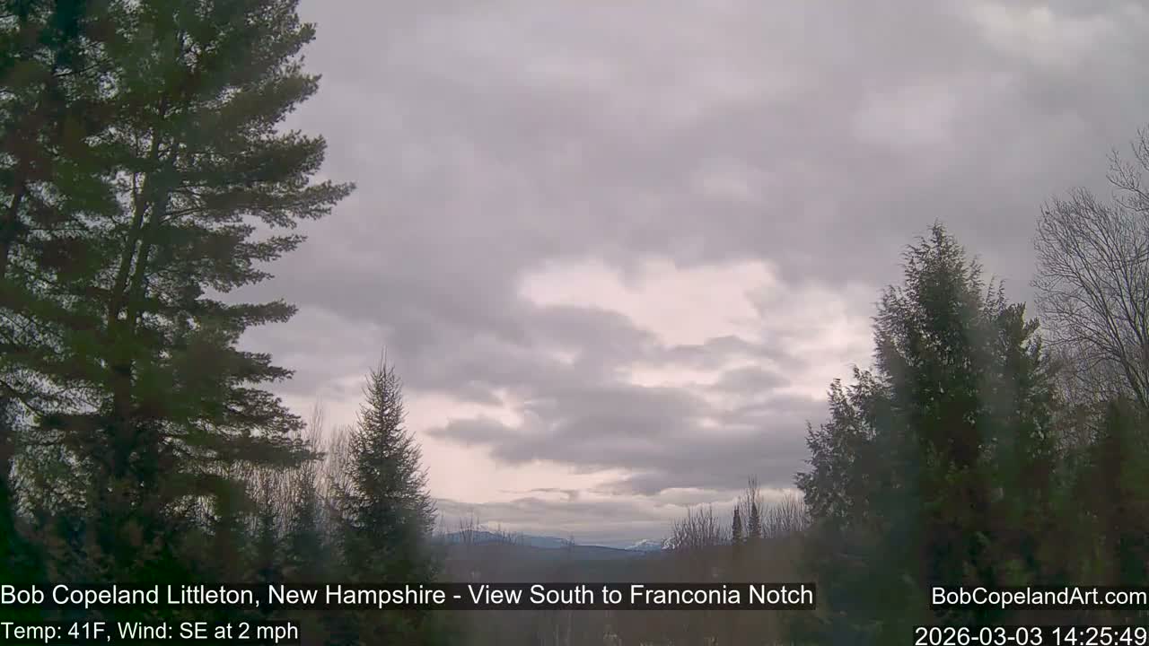 Franconia Sky Meteorology Live Cam - Littleton, New Hampshire, USA