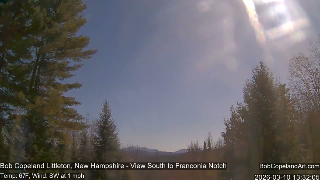 Franconia Sky Meteorology Live Cam - Littleton, New Hampshire, USA