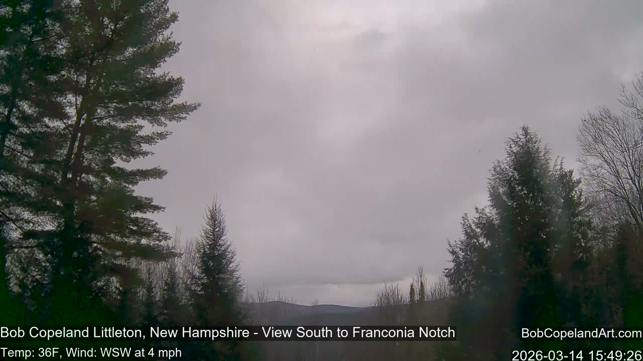 Franconia Sky Meteorology Live Cam - Littleton, New Hampshire, USA