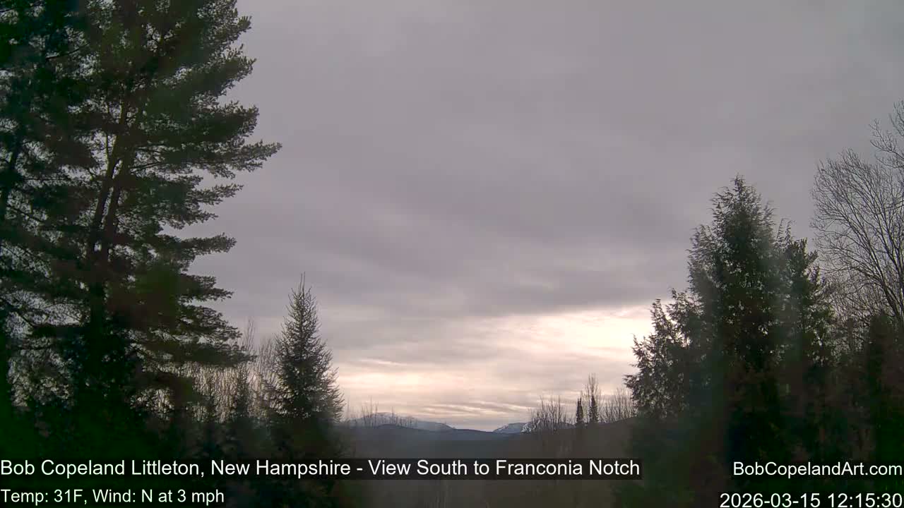 Franconia Sky Meteorology Live Cam - Littleton, New Hampshire, USA