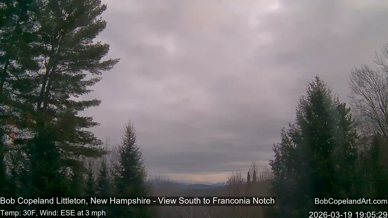 Franconia Sky Meteorology Live Cam - Littleton, New Hampshire, USA