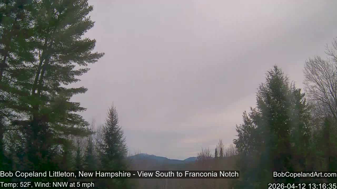 Franconia Sky Meteorology Live Cam - Littleton, New Hampshire, USA