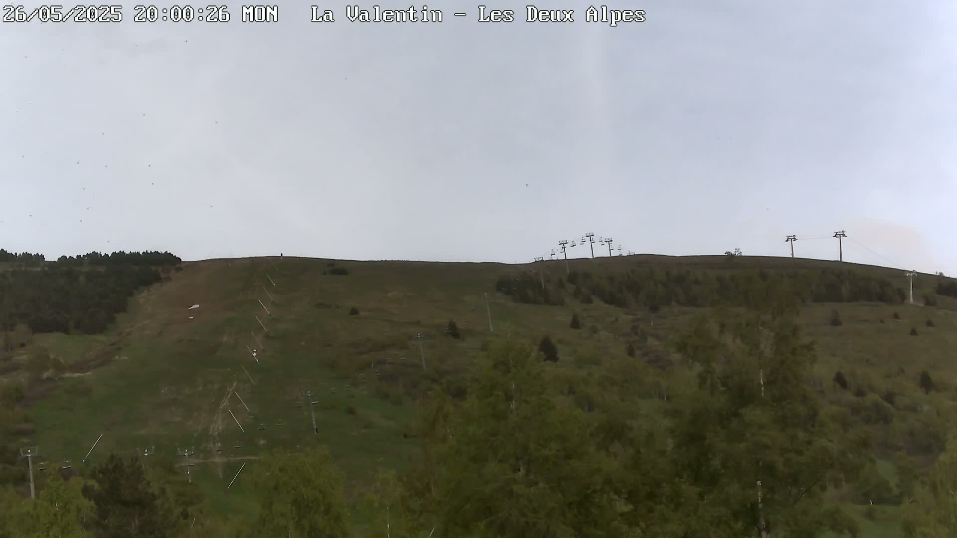 French Alps, Les deux Alpes Ski Slopes Live Cam - Grenoble, Isere, Auvergne-Rhone-Alpes, France