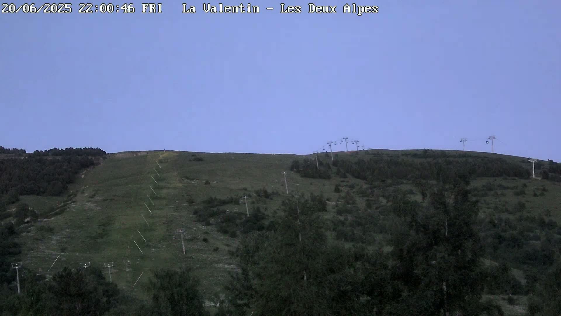 French Alps, Les deux Alpes Ski Slopes Live Cam - Grenoble, Isere, Auvergne-Rhone-Alpes, France