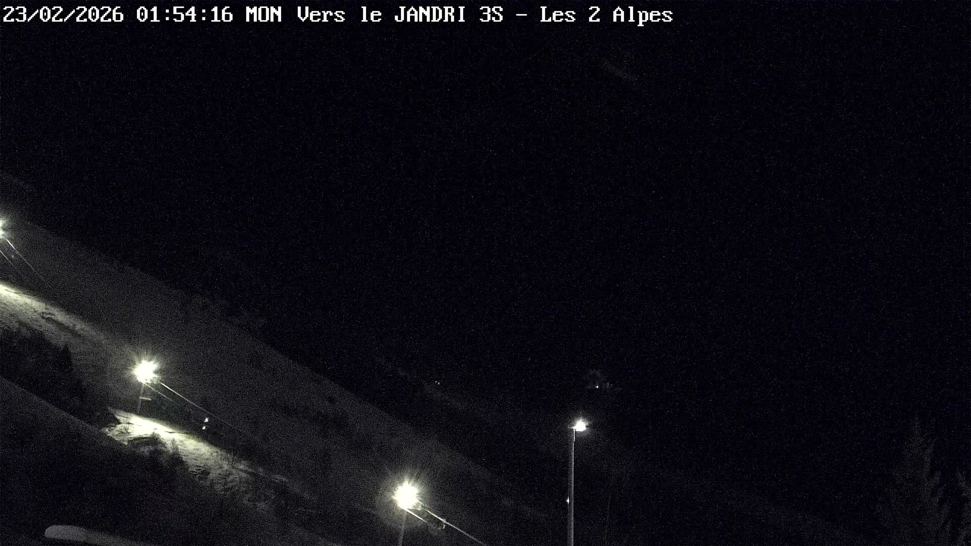 French Alps, Les deux Alpes Ski Slopes Live Cam - Grenoble, Isere, Auvergne-Rhone-Alpes, France