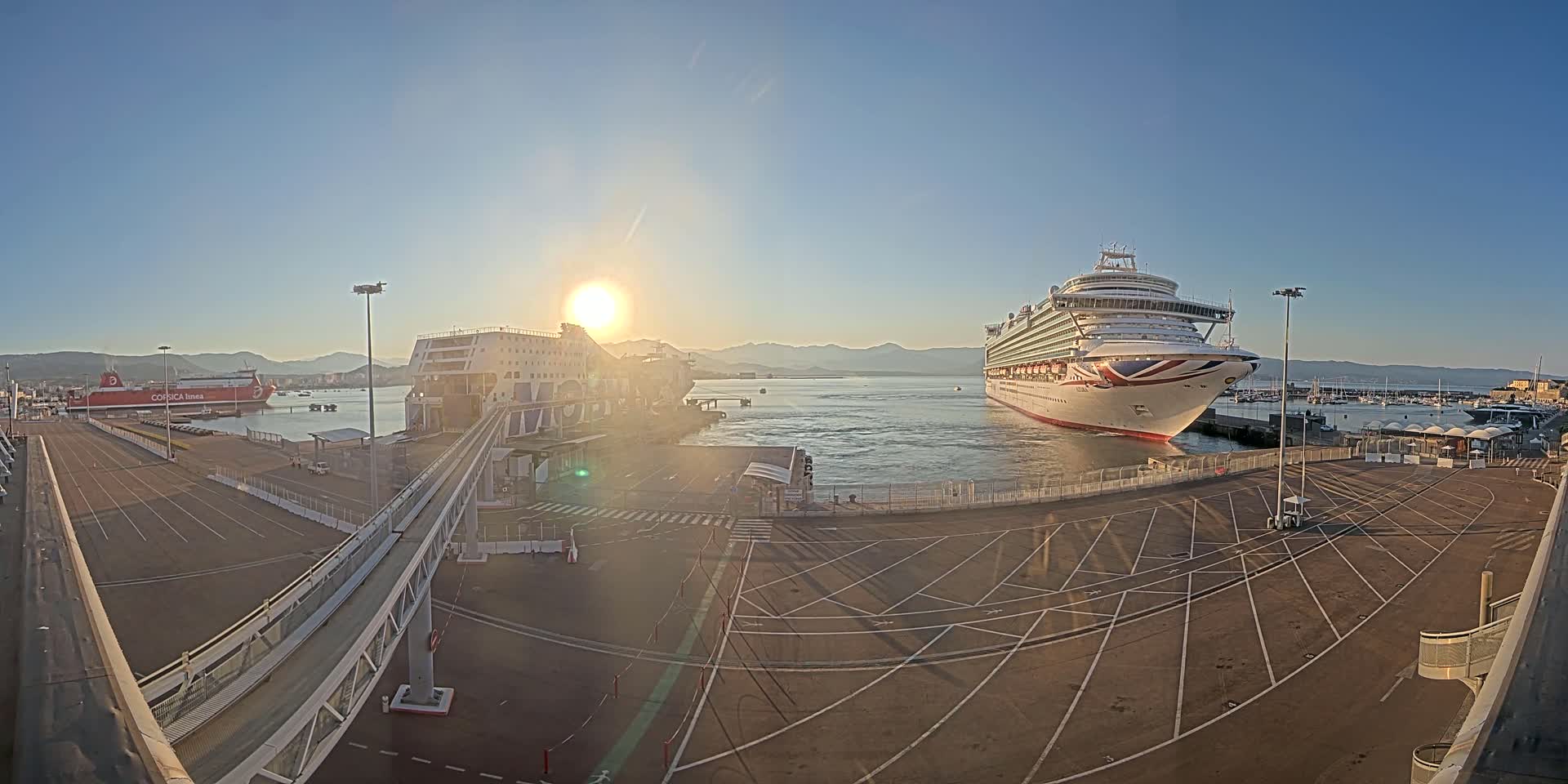 Port de Commerce d'Ajaccio Port Live Cam - Ajaccio, Corse-du-Sud, Corse , France