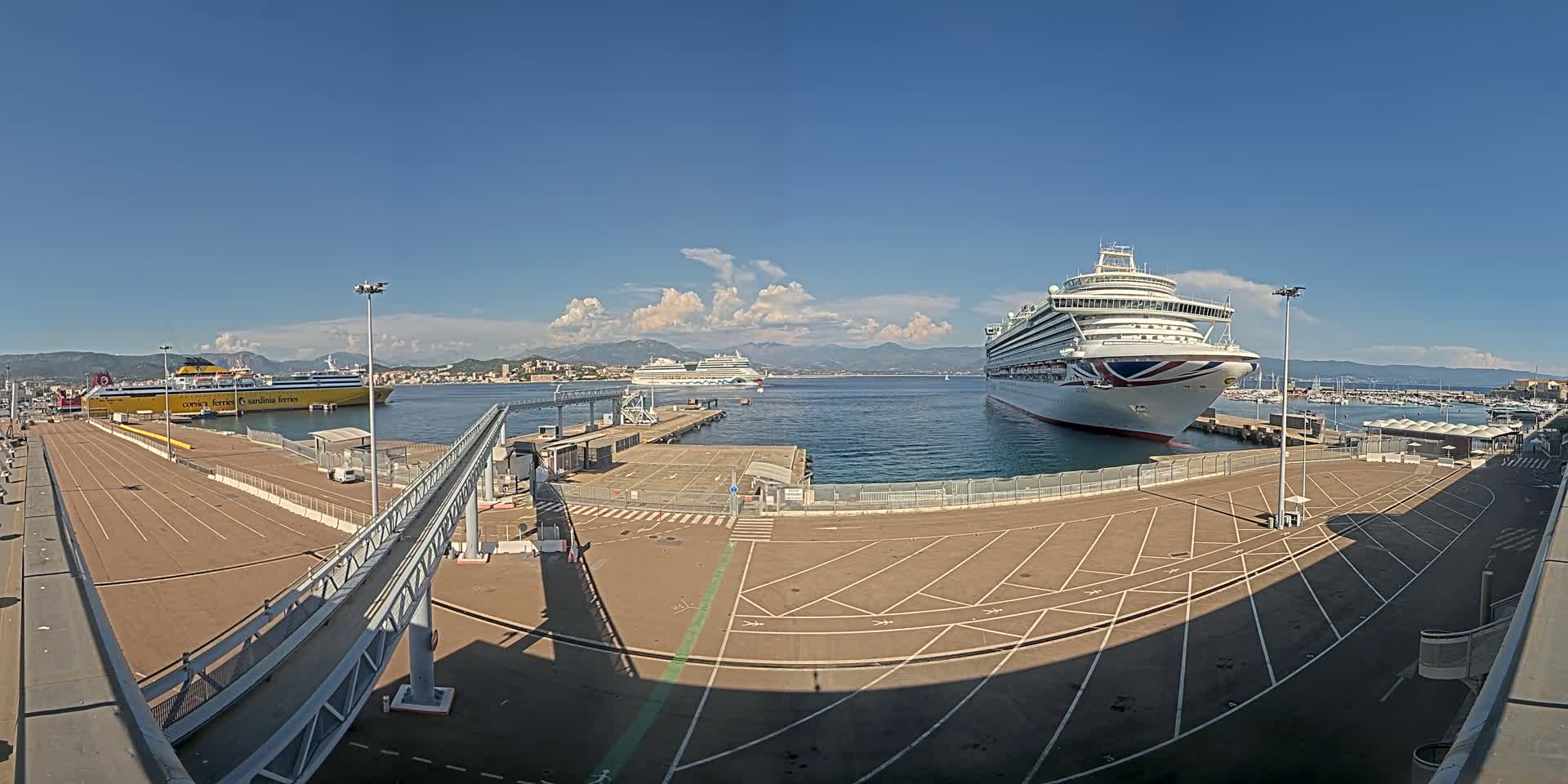Port de Commerce d'Ajaccio Port Live Cam - Ajaccio, Corse-du-Sud, Corse , France