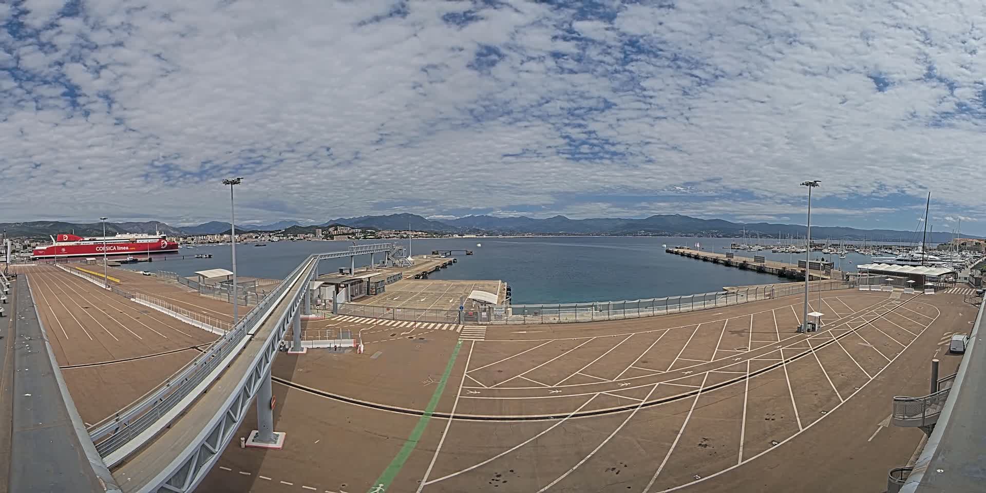 Port de Commerce d'Ajaccio Port Live Cam - Ajaccio, Corse-du-Sud, Corse , France