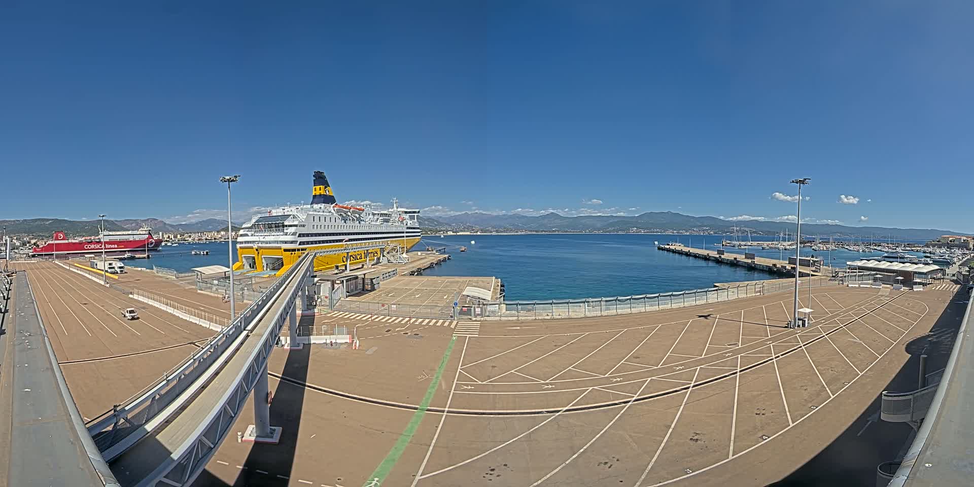 Port de Commerce d'Ajaccio Port Live Cam - Ajaccio, Corse-du-Sud, Corse , France