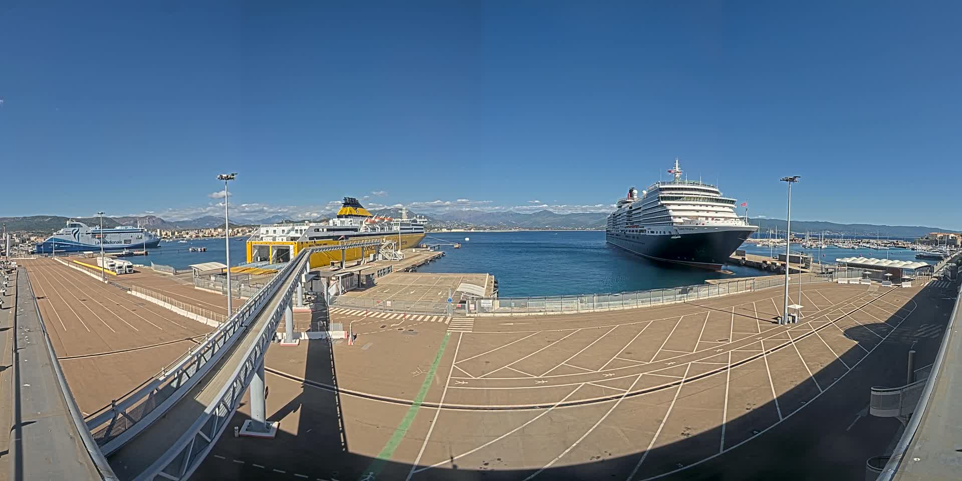 Port de Commerce d'Ajaccio Port Live Cam - Ajaccio, Corse-du-Sud, Corse , France