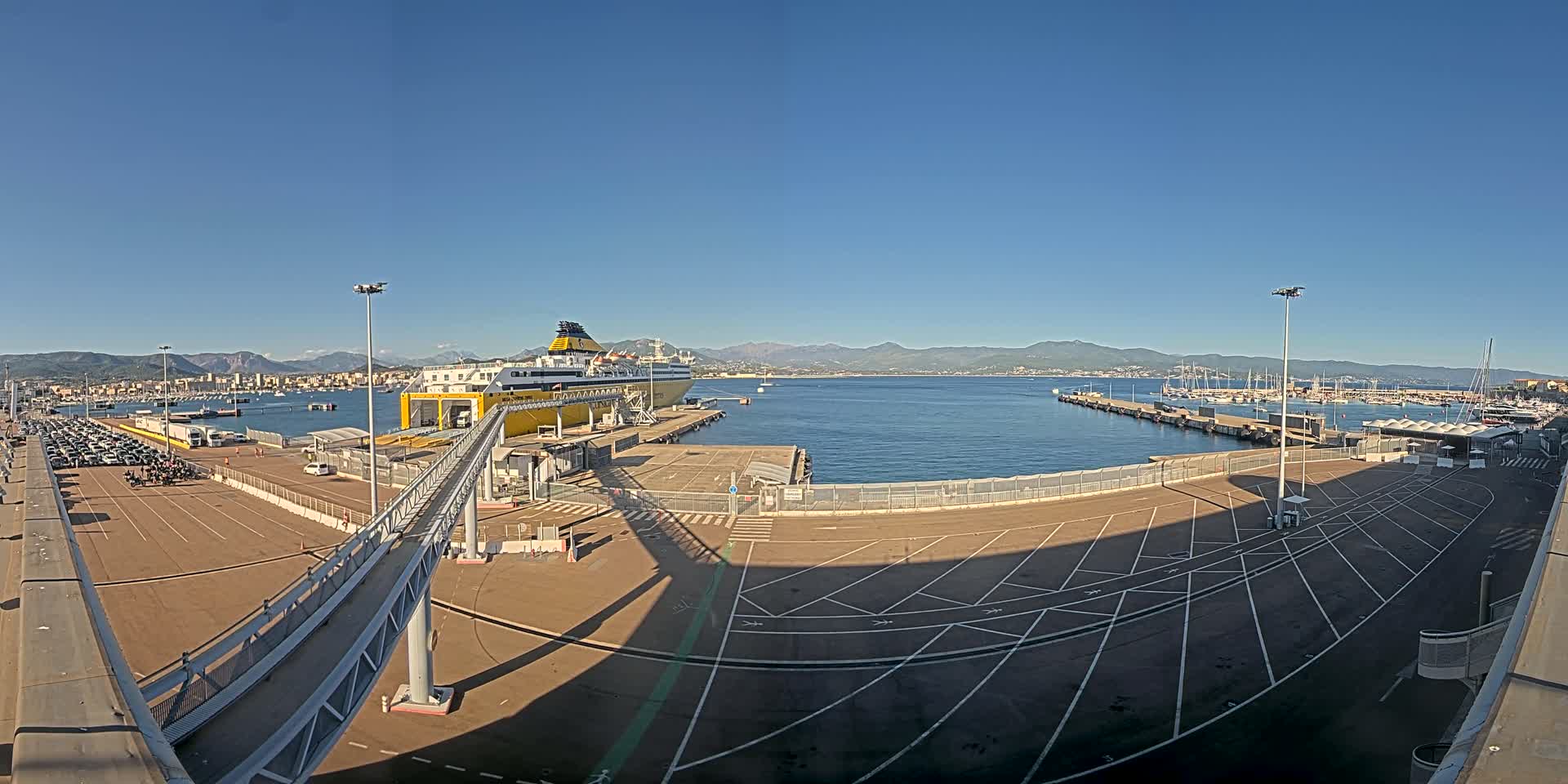 Port de Commerce d'Ajaccio Port Live Cam - Ajaccio, Corse-du-Sud, Corse , France