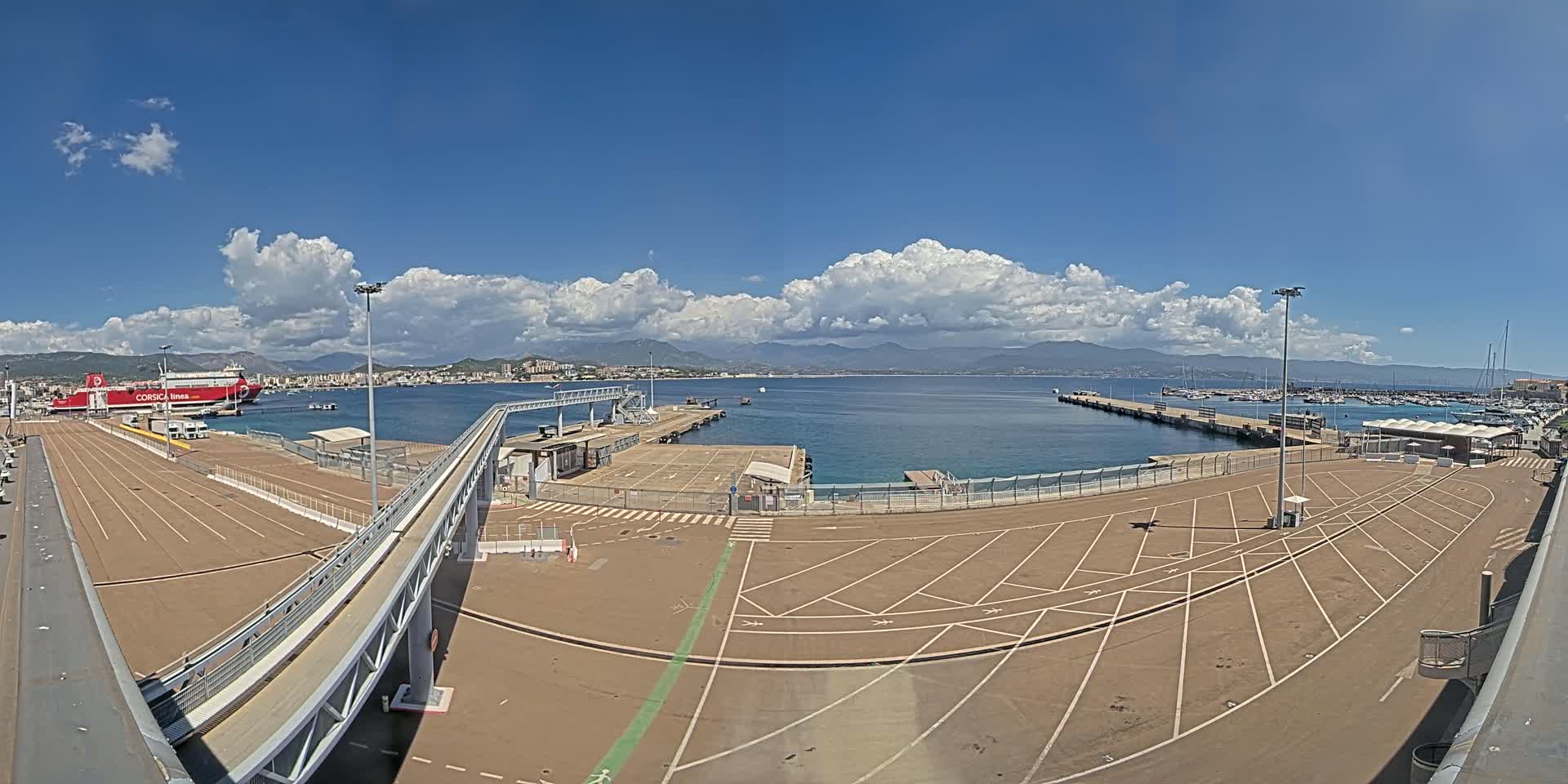 Port de Commerce d'Ajaccio Port Live Cam - Ajaccio, Corse-du-Sud, Corse , France