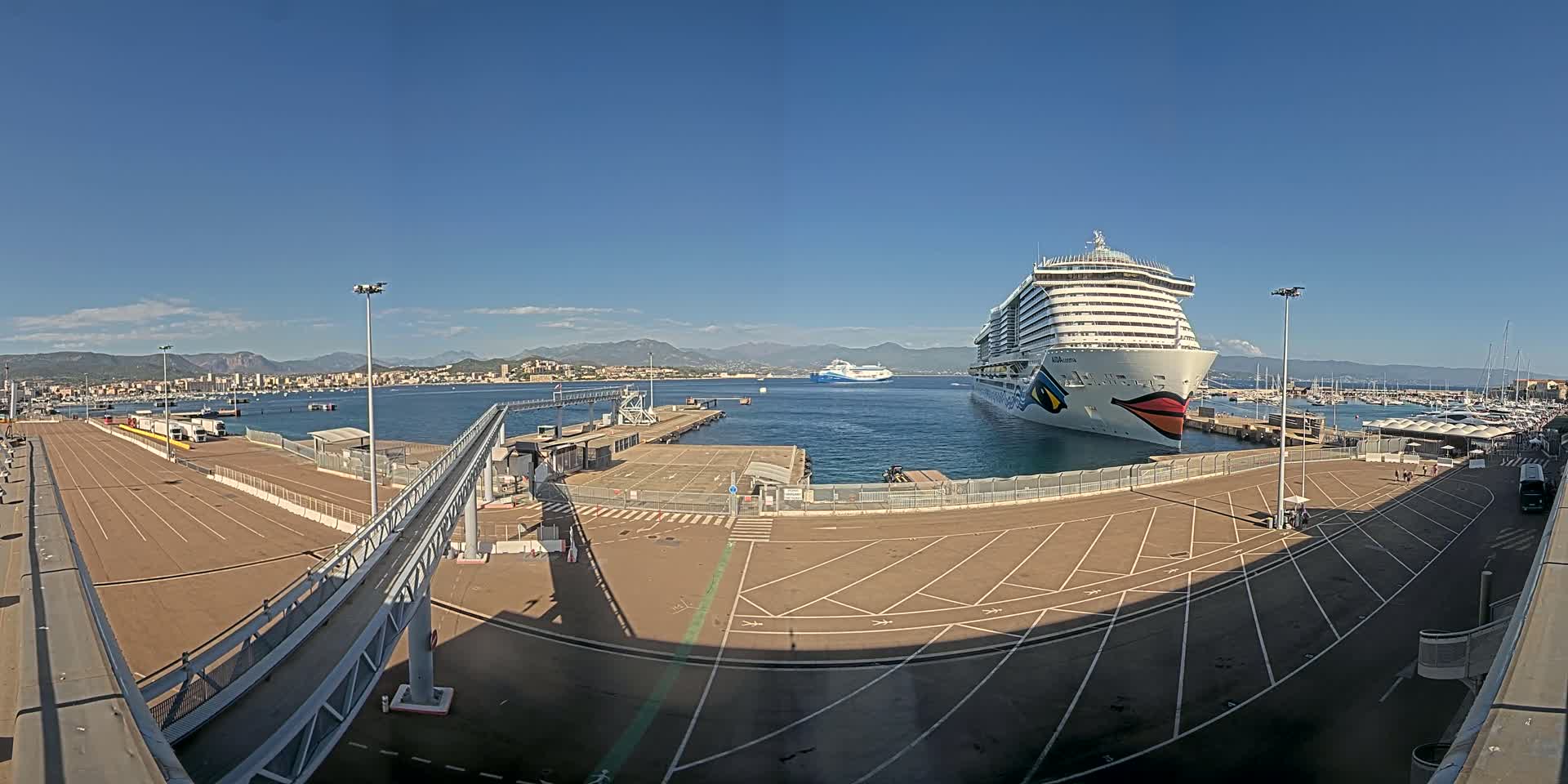 Port de Commerce d'Ajaccio Port Live Cam - Ajaccio, Corse-du-Sud, Corse , France