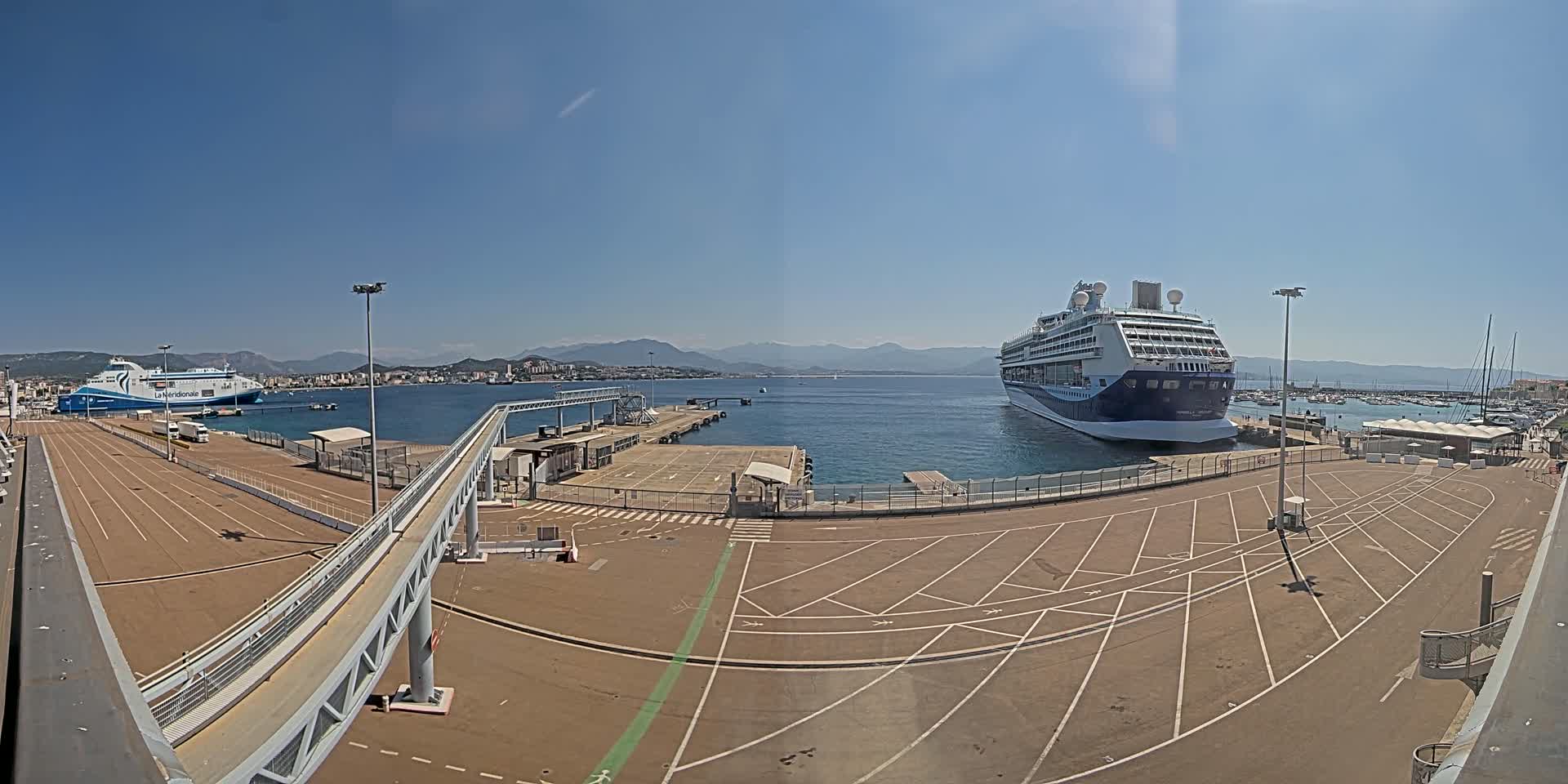 Port de Commerce d'Ajaccio Port Live Cam - Ajaccio, Corse-du-Sud, Corse , France