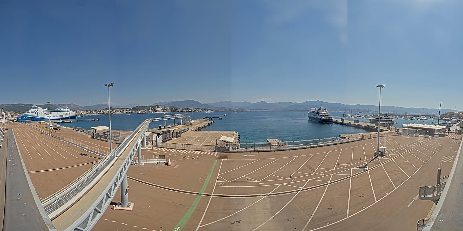 Port de Commerce d'Ajaccio Port Live Cam - Ajaccio, Corse-du-Sud, Corse , France