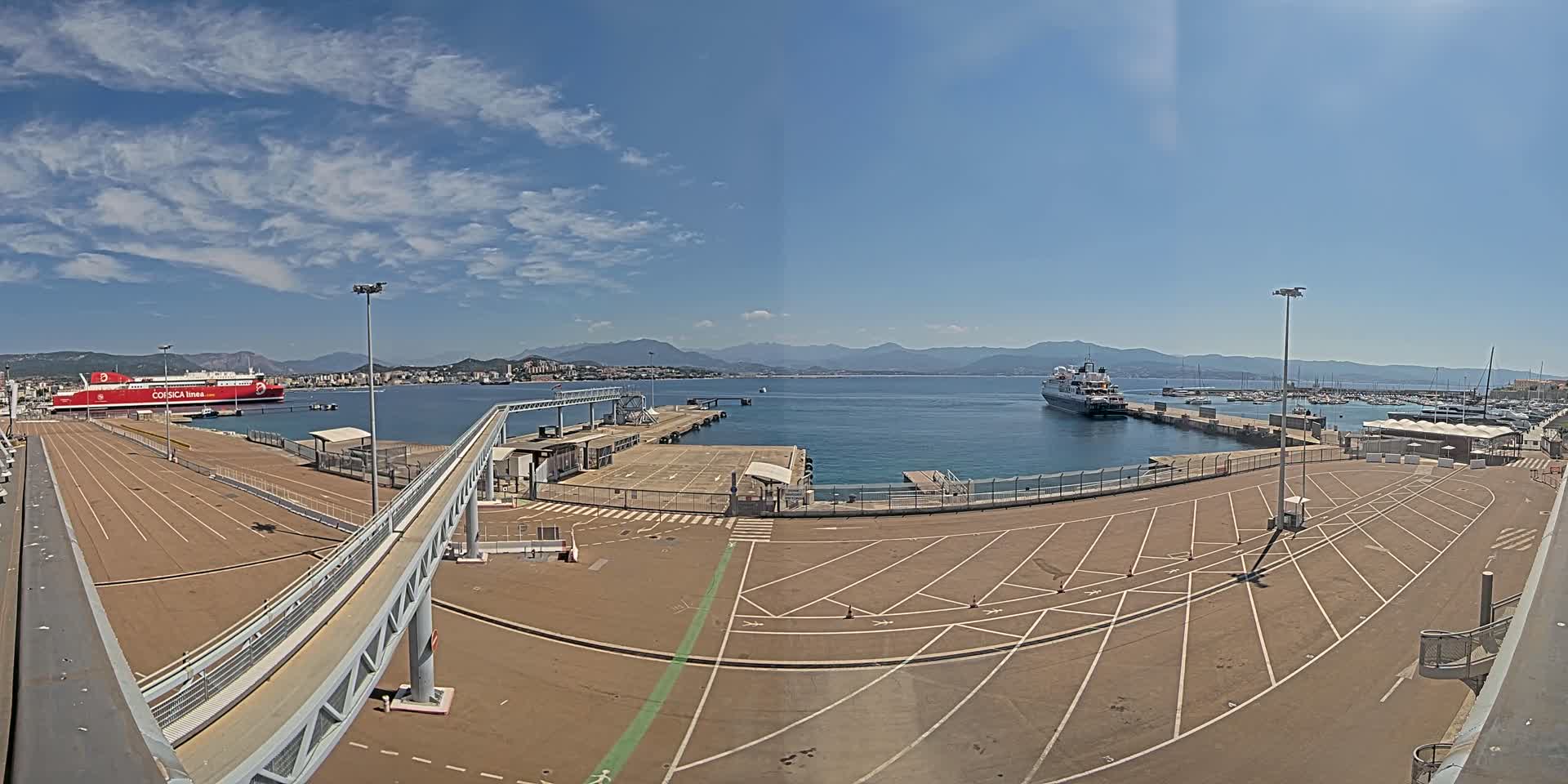 Port de Commerce d'Ajaccio Port Live Cam - Ajaccio, Corse-du-Sud, Corse , France